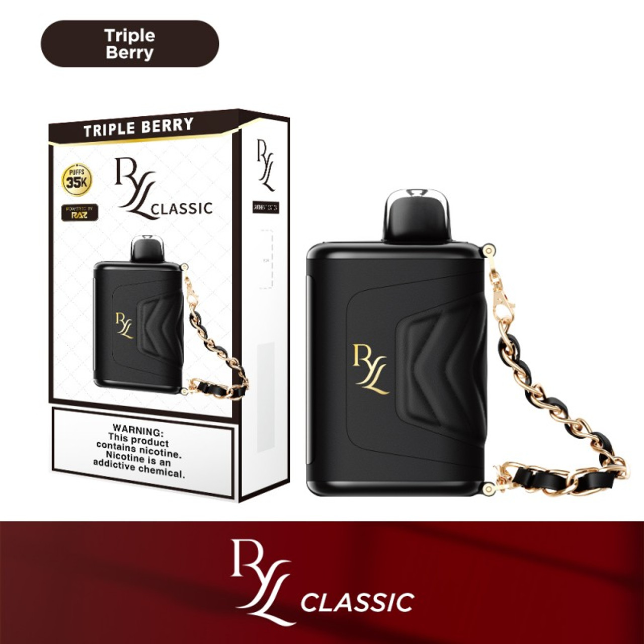 Raz ryl classic 35000 puffs disposable vape device main view